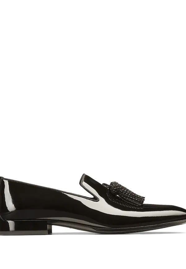 Jimmy Choo loafers med tofskant - Svart