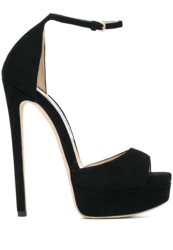 Jimmy Choo Max sandaler med platåsula - Svart