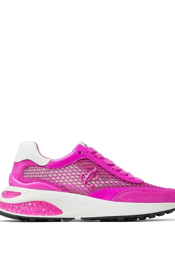 Jimmy Choo Memphis låga lädersneakers - Rosa