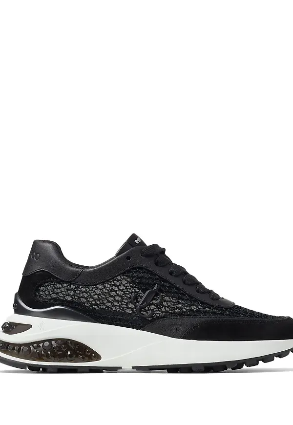 Jimmy Choo Memphis låga lädersneakers - Svart
