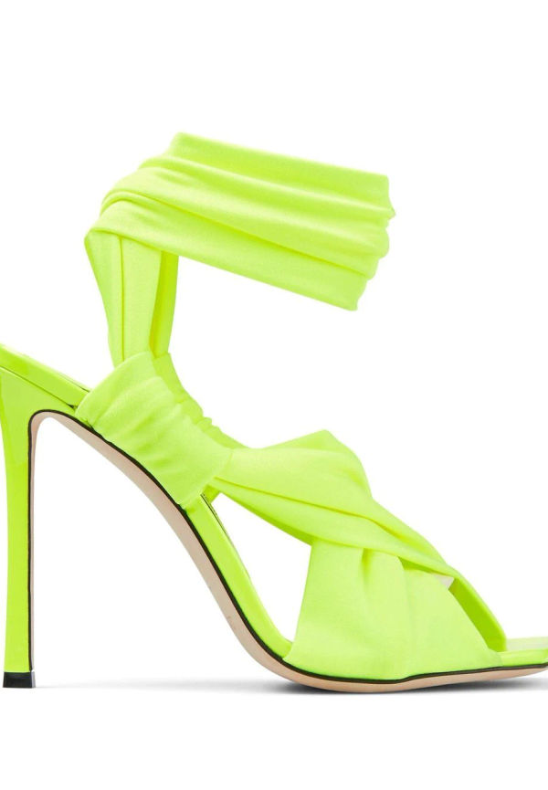 Jimmy Choo Neoma 110 sandaler med omlottrem - Grön