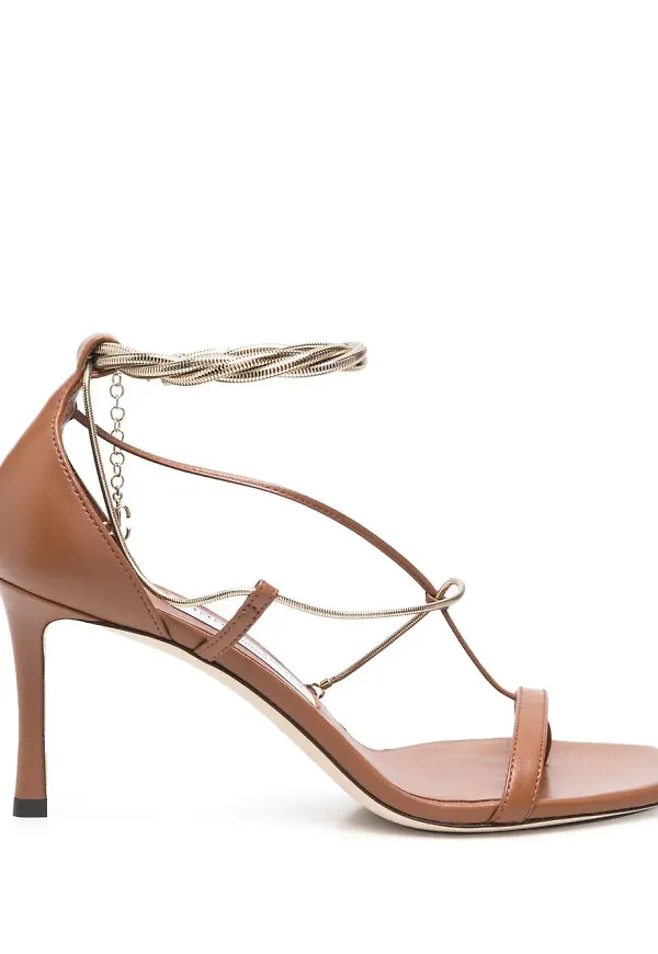 Jimmy Choo Odessa lädersandaler - Brun