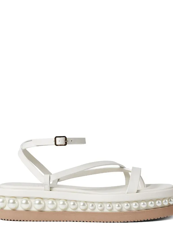 Jimmy Choo Pine platåsandaler - Vit