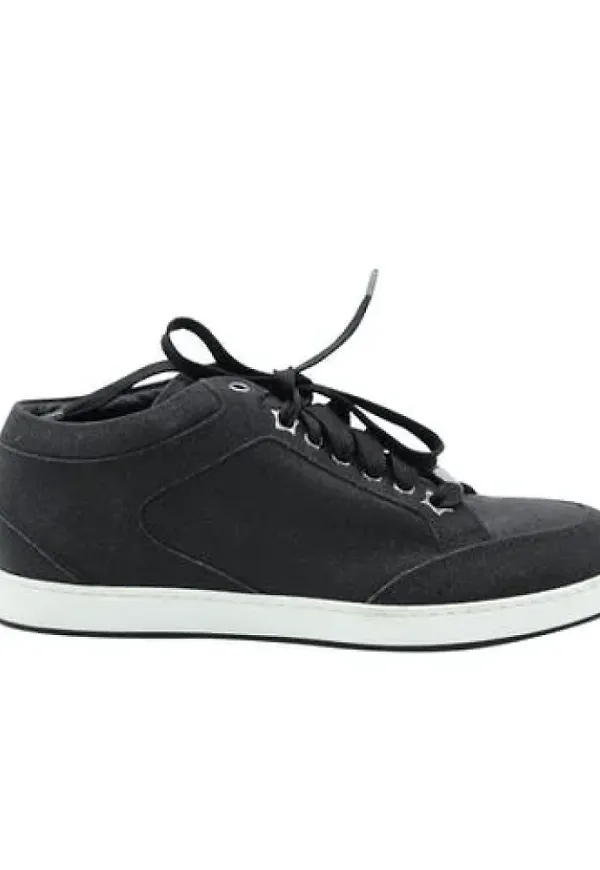Jimmy Choo Pre-owned Förägda lädersneakers Svart, Dam