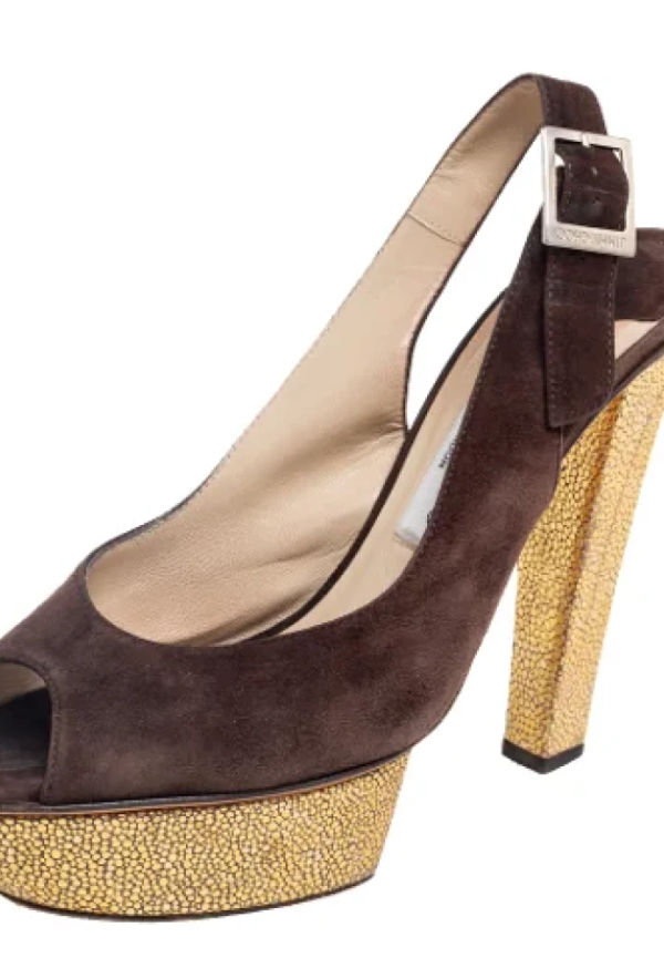 Jimmy Choo Pre-owned Pre-owned Mocka sandaler Brun, Dam