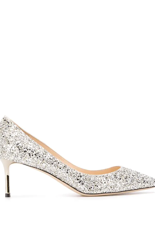 Jimmy Choo Romy pumps - Silverfärgad