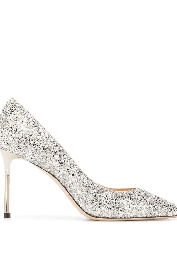 Jimmy Choo Romy pumps - Silverfärgad