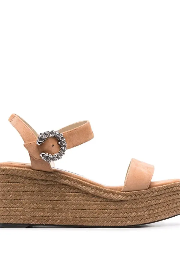 Jimmy Choo sandaler med kilklack - Neutral