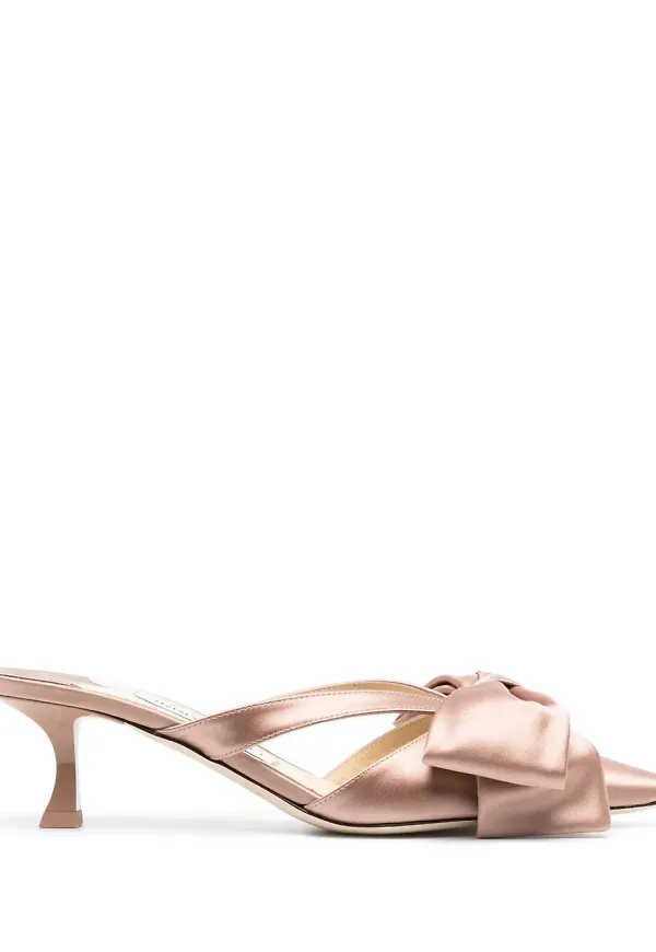 Jimmy Choo slip-ons med rosett - Rosa