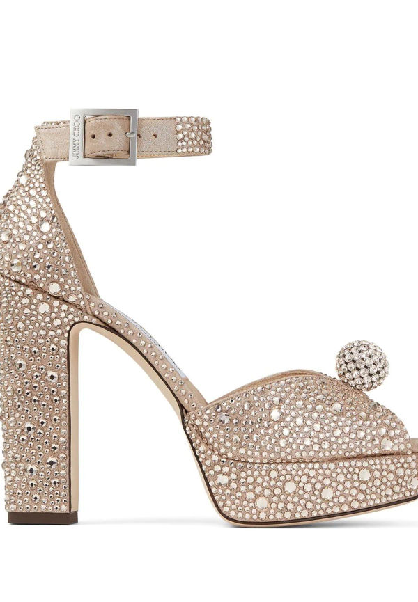 Jimmy Choo Socorie platåsandaler 120 mm - Neutral