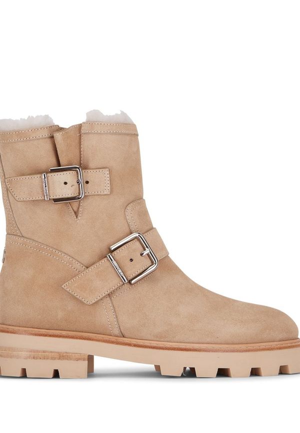 Jimmy Choo stövlar med spänne - Neutral