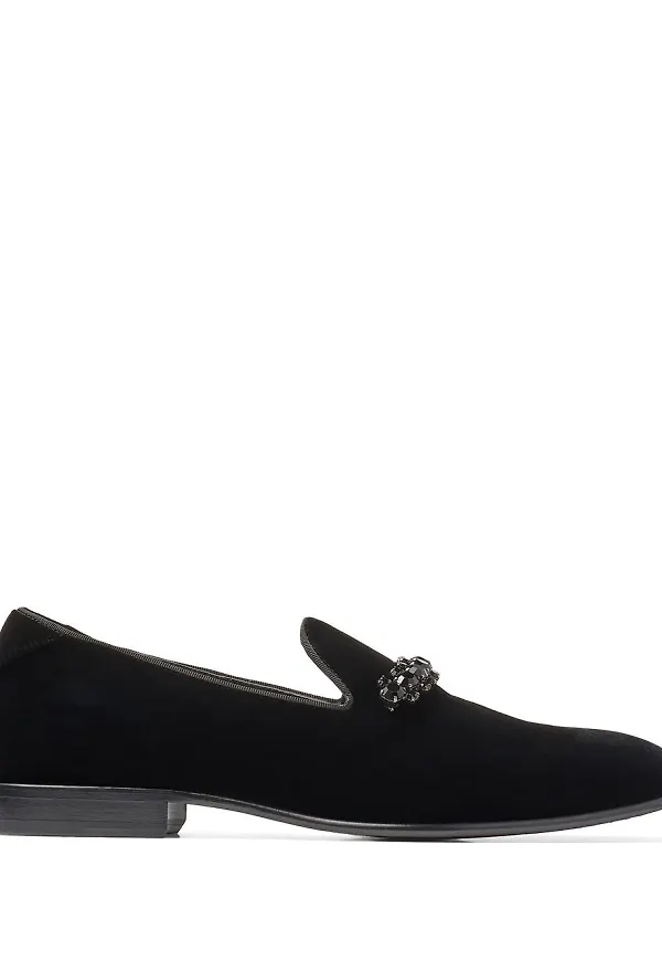 Jimmy Choo Thame utsmyckade loafers - Svart