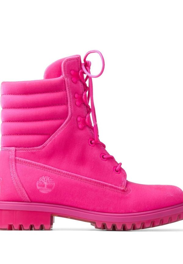 Jimmy Choo x Timberland vadderade stövlar - Rosa
