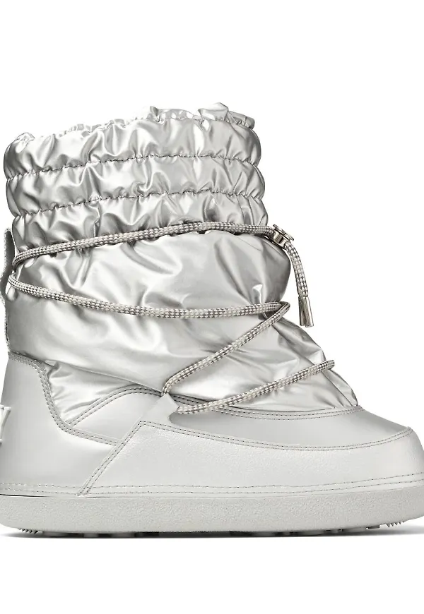 Jimmy Choo Yuzi platta stövletter - Silverfärgad