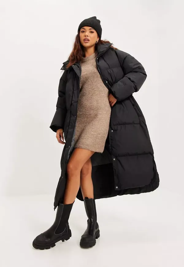 JJXX - Black - Jxarely Note Long Puffer Jacket Sn