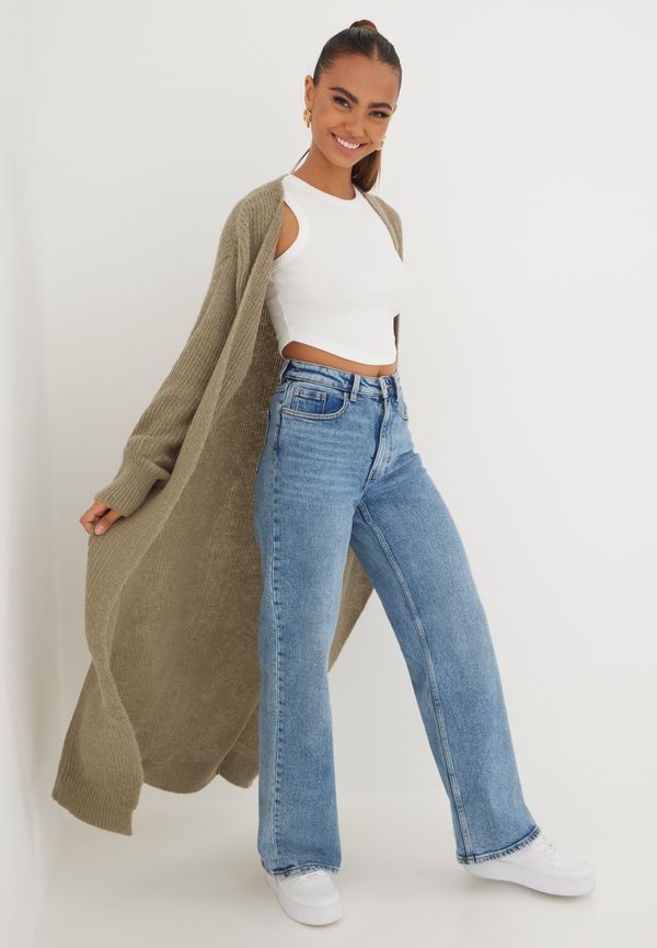 JJXX - Cardigans - Brindle - Jxea Ls Fluffy Long Cardigan Knit S - Tröjor - Cardigans
