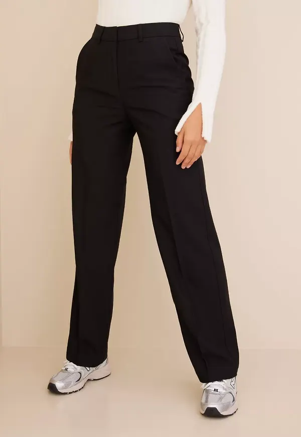 JJXX - Kostymbyxor - Black - Jxmary Hw Pant Pnt Noos - Byxor - suit Trousers