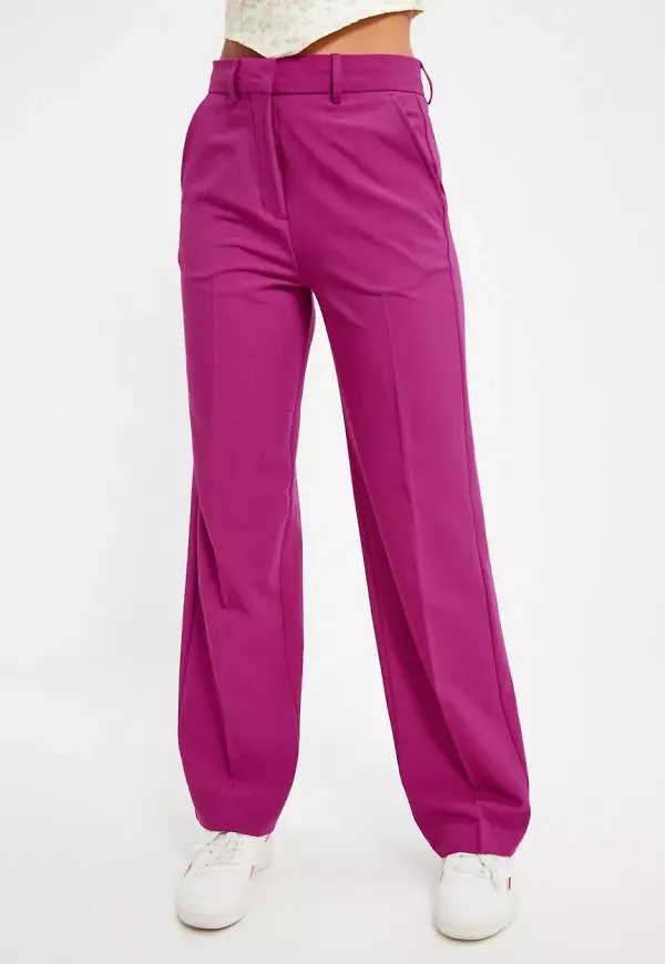 JJXX - Kostymbyxor - Festival Fuchsia - Jxmary Hw Pant Pnt Noos - Byxor - suit Trousers