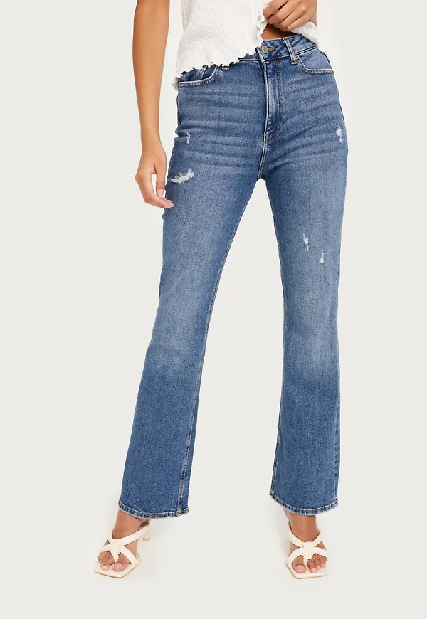 JJXX - Blå - Jxturin Bootcut Hw Jeans C7061 Dnm