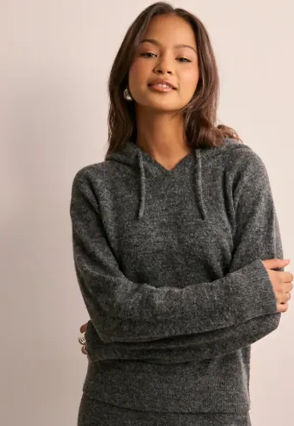 JJXX - Grå - Jxevi Hoodie Knit Sn