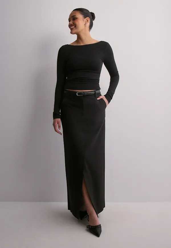JJXX - Svart - Jxmary Mw Long Skirt Tlr