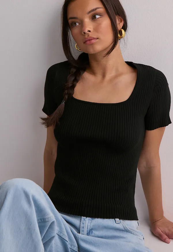 JJXX - Svart - Jxsky Ss Knit