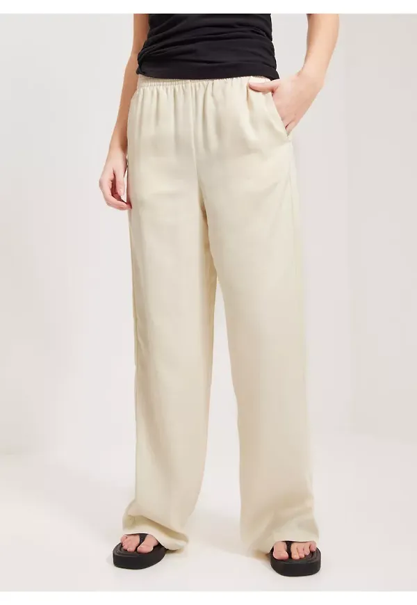JJXX Jxkira Regular Satin Pant Noos Vida byxor Seedpearl
