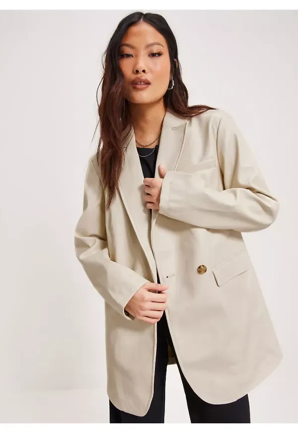 JJXX Jxmary Faux Leather Blazer Noos Kavajer & Blazers Seedpearl
