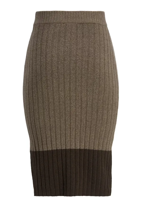 JJXX Kjol 'LAUREN' brun / ljusbrun