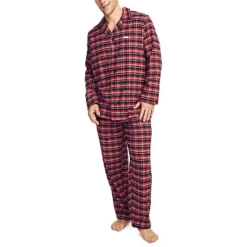 Jockey Cotton Flannel Pyjama Röd bomull Large Herr