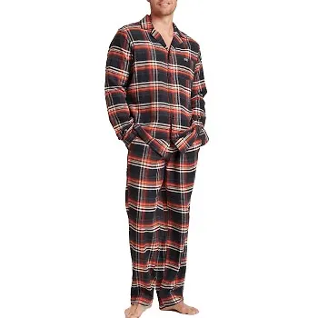 Jockey Cotton Flannel Pyjama Svart bomull XX-Large Herr