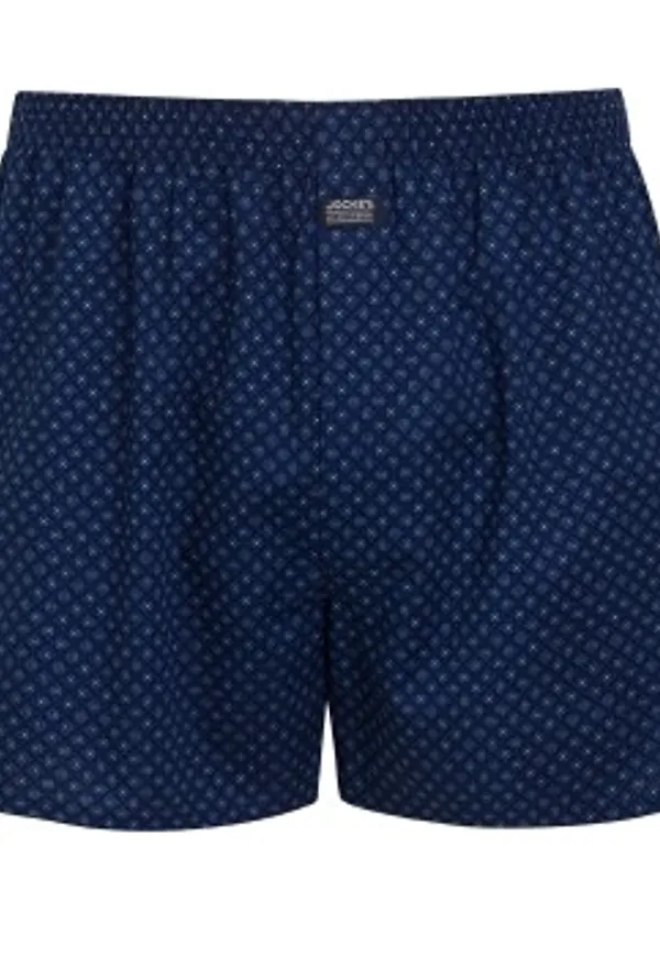 Jockey Kalsonger Woven Poplin Soft Boxer Shorts Mörkblå bomull XX-Large Herr