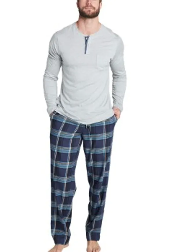 Jockey Pants Woven Blå/Ljusblå XX-Large Herr