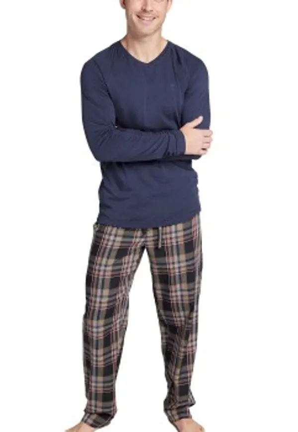 Jockey Pyjama 11 Mix Blå/Brun Small Herr