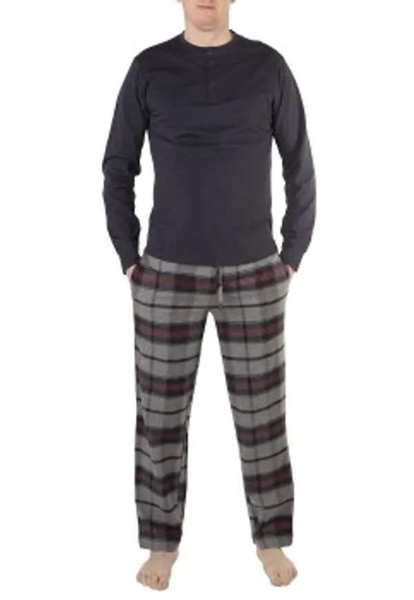 Jockey Pyjama 11 Mix Cotton Blå/Grå bomull X-Large Herr