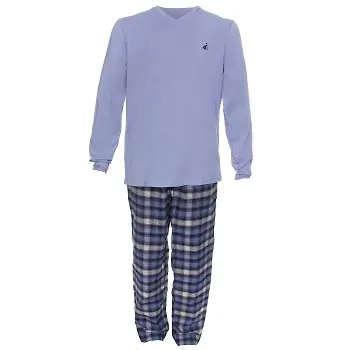 Jockey USA Originals Mix Pyjama Blå bomull Large Herr