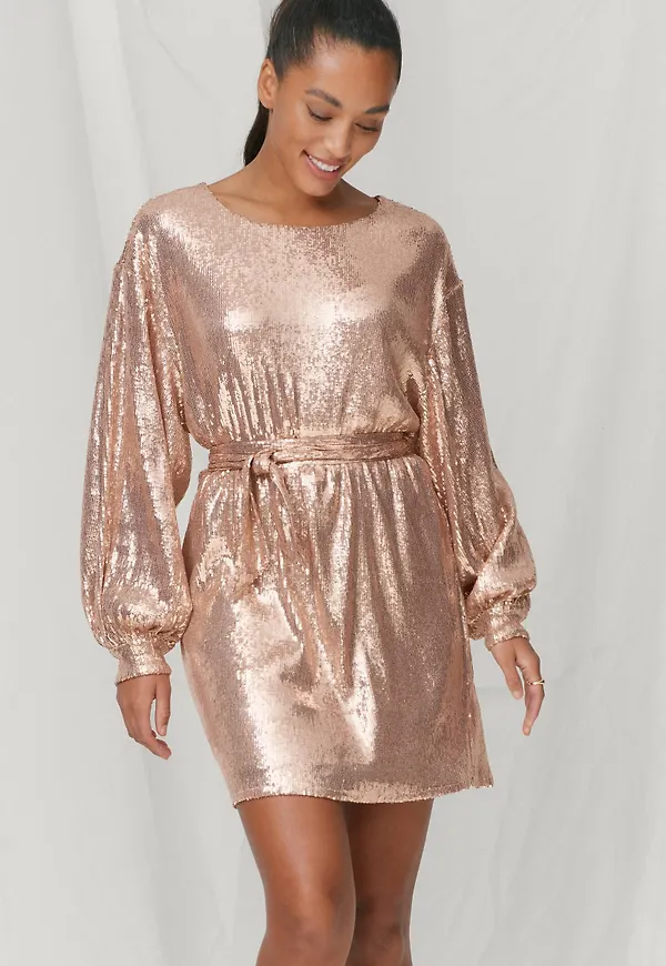 Joelle - Klänning Amber - Guld