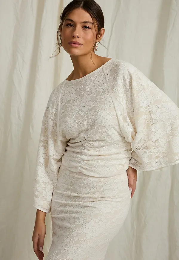 Joelle - Blus i spets - Vit