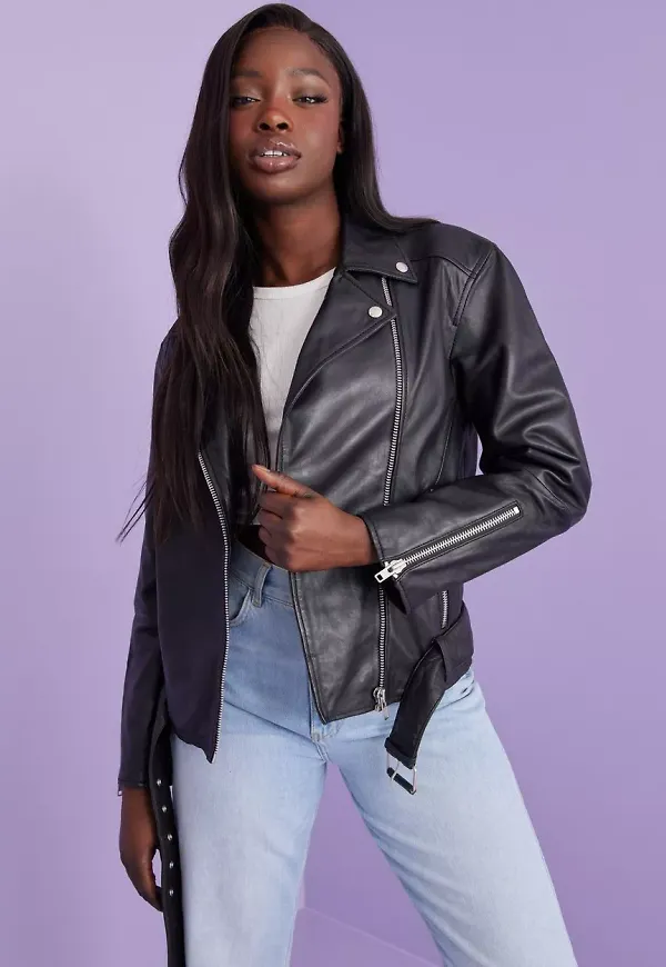 Jofama - Black - Tessa Belted Oversized Biker