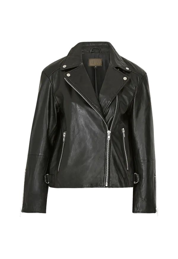 Jofama - Skinnjacka Tessa Oversized Biker - Svart