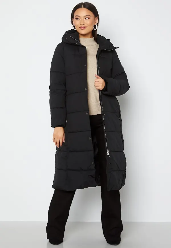 JOFAMA Savannah Long Puffer Coat 00 Black 34
