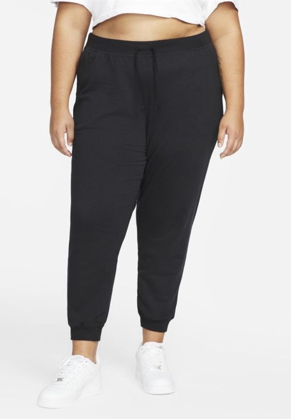 Joggingbyxor av fleece i 7/8-längd Nike Yoga Luxe för kvinnor - Svart
