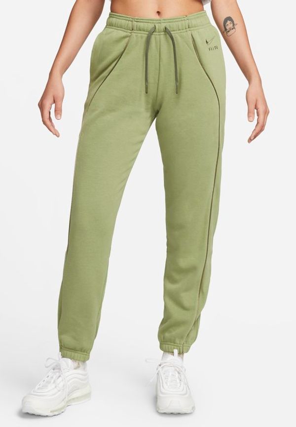 Joggingbyxor i fleece Nike Air med medelhög midja för kvinnor - Grön