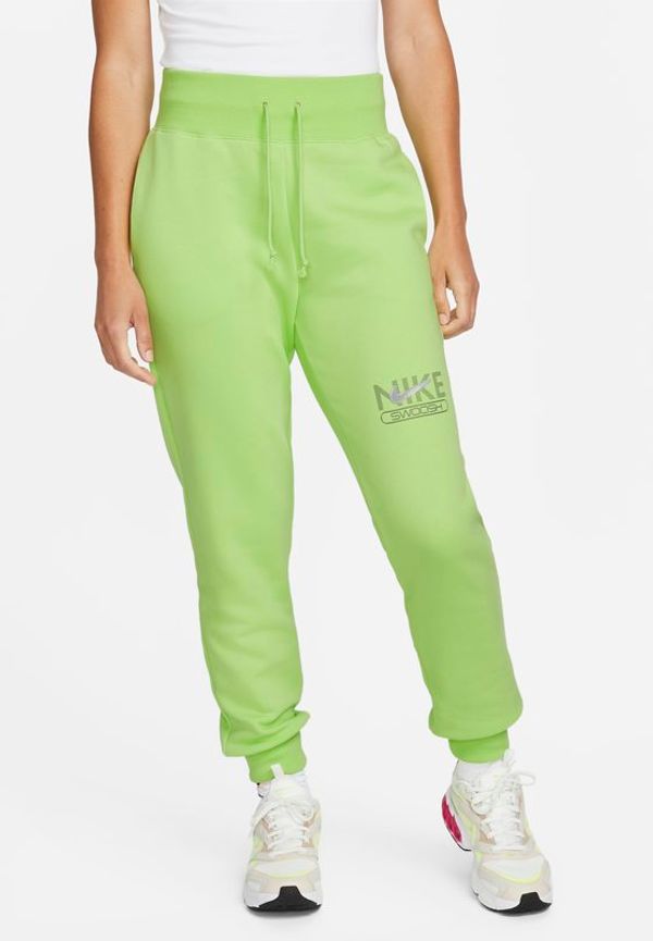 Joggingbyxor i fleece Nike Sportswear Swoosh för kvinnor - Grön