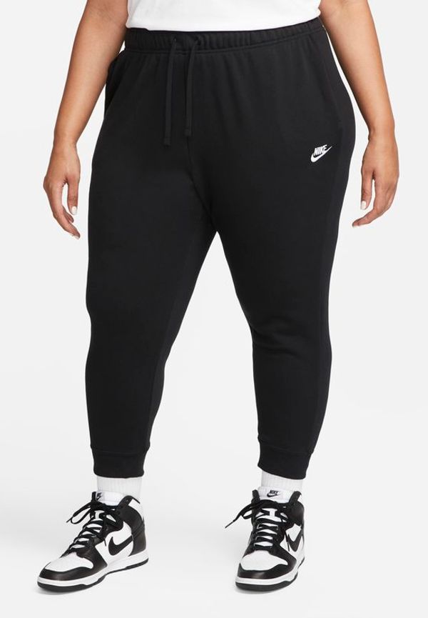 Joggingbyxor Nike Sportswear Club Fleece med mellanhög midja för kvinnor - Svart