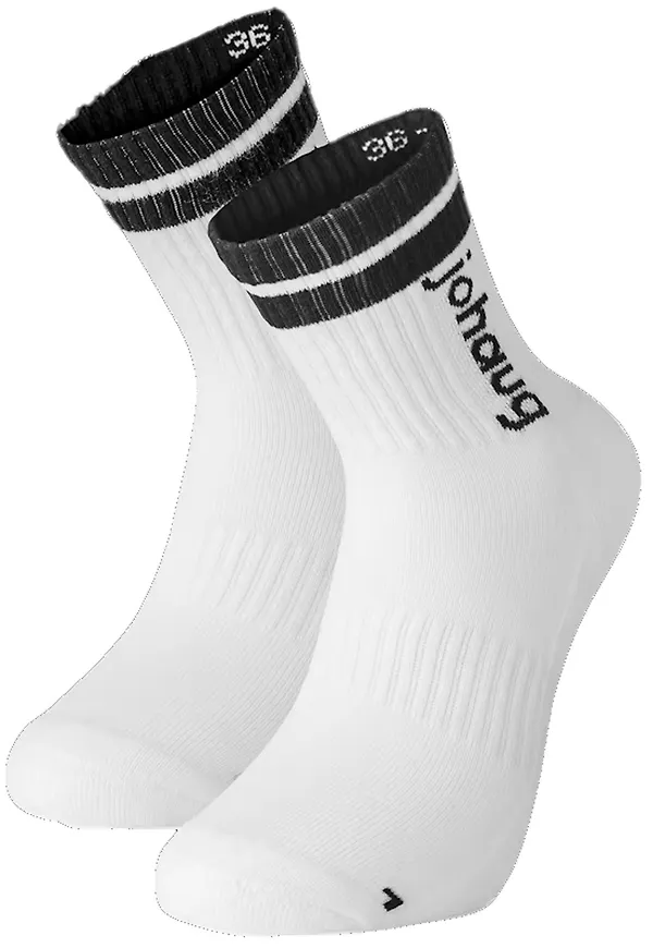 Johaug Retro Sports Socks 2pk White