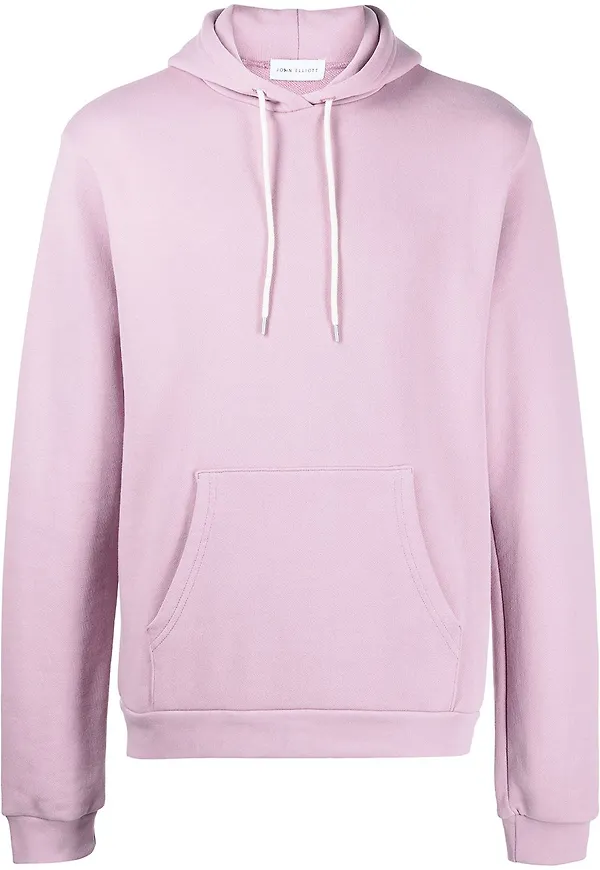 John Elliott Beach långärmad hoodie - Rosa