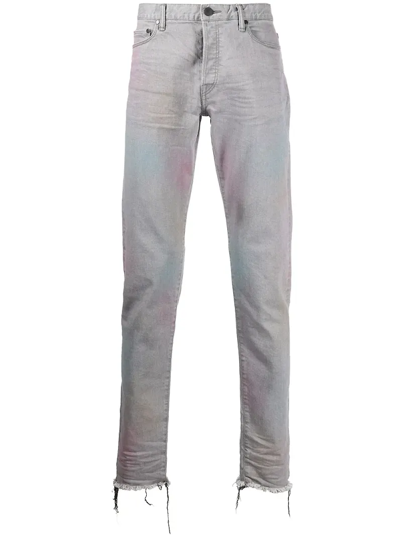 John Elliott The Cast 2 straight-jeans med slitning - Grå