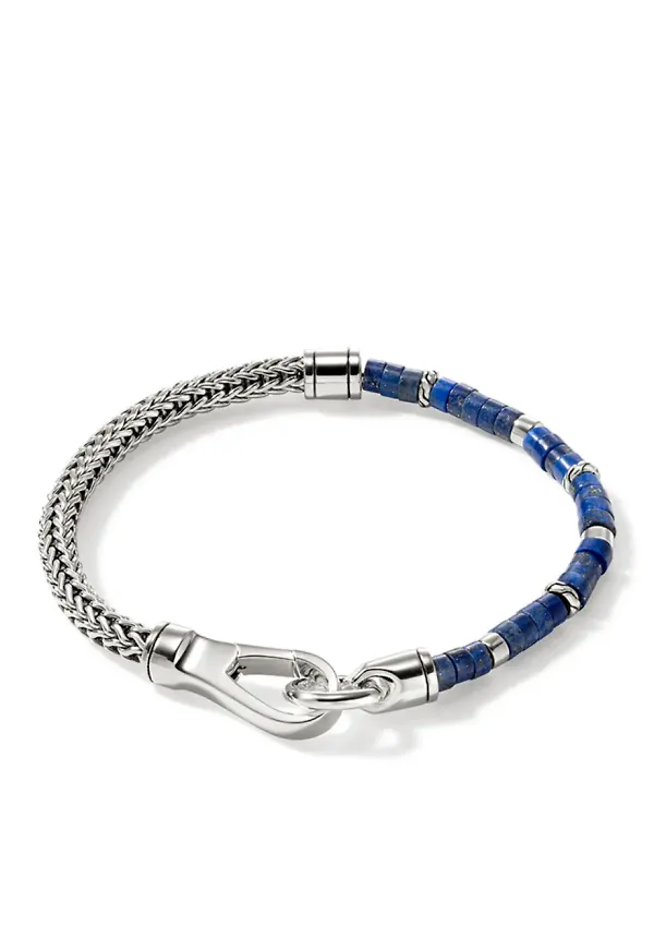 John Hardy armband i sterlingsilver - Blå