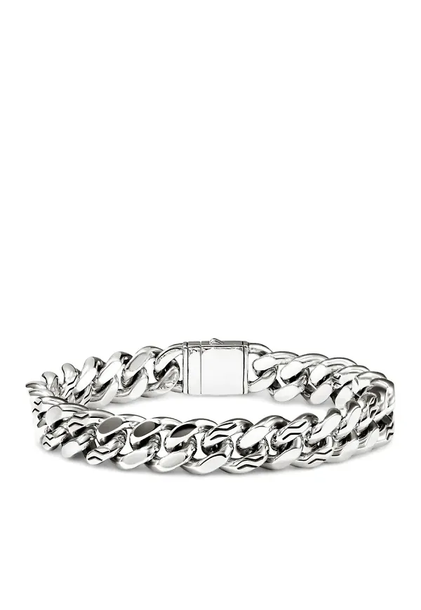 John Hardy armband med grov kedja - Silverfärgad